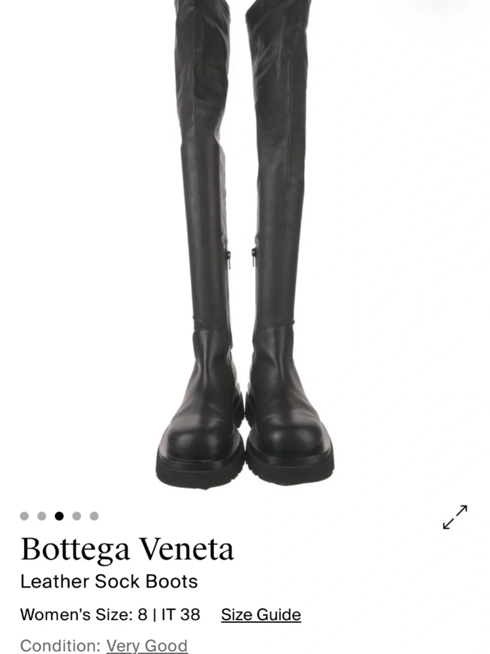 Bottega Veneta Leather sock boots